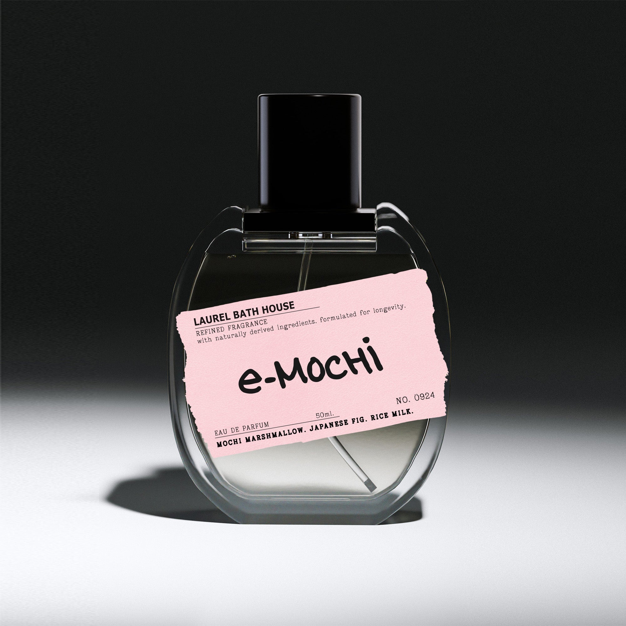 E-Mochi Eau de Parfum by Laurel Bath House – mochi marshmallow, fig & rice milk scent