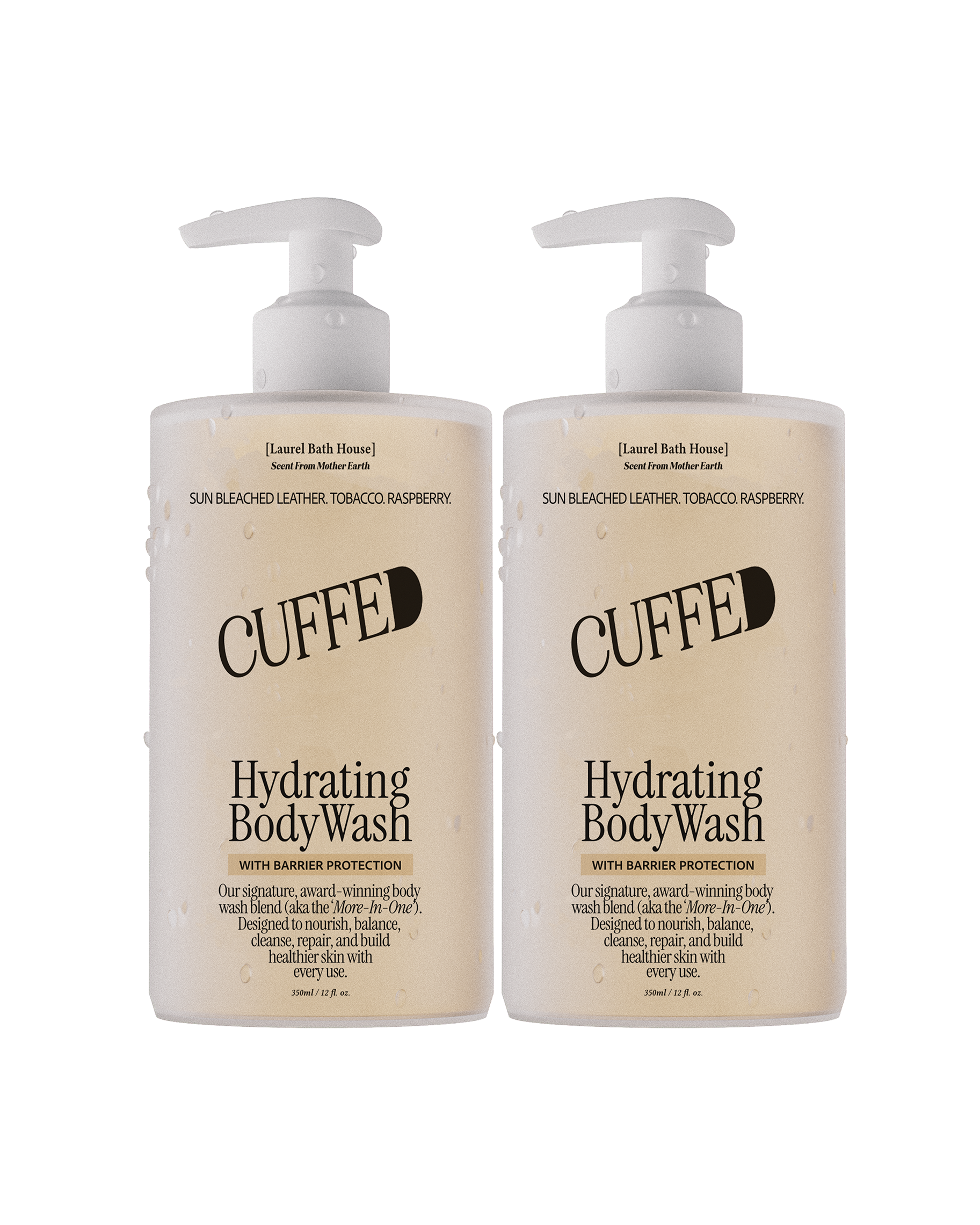 New Lighter Scented Cuffed 2-Pack by Laurel Bath House – leather, tobacco & raspberry scent