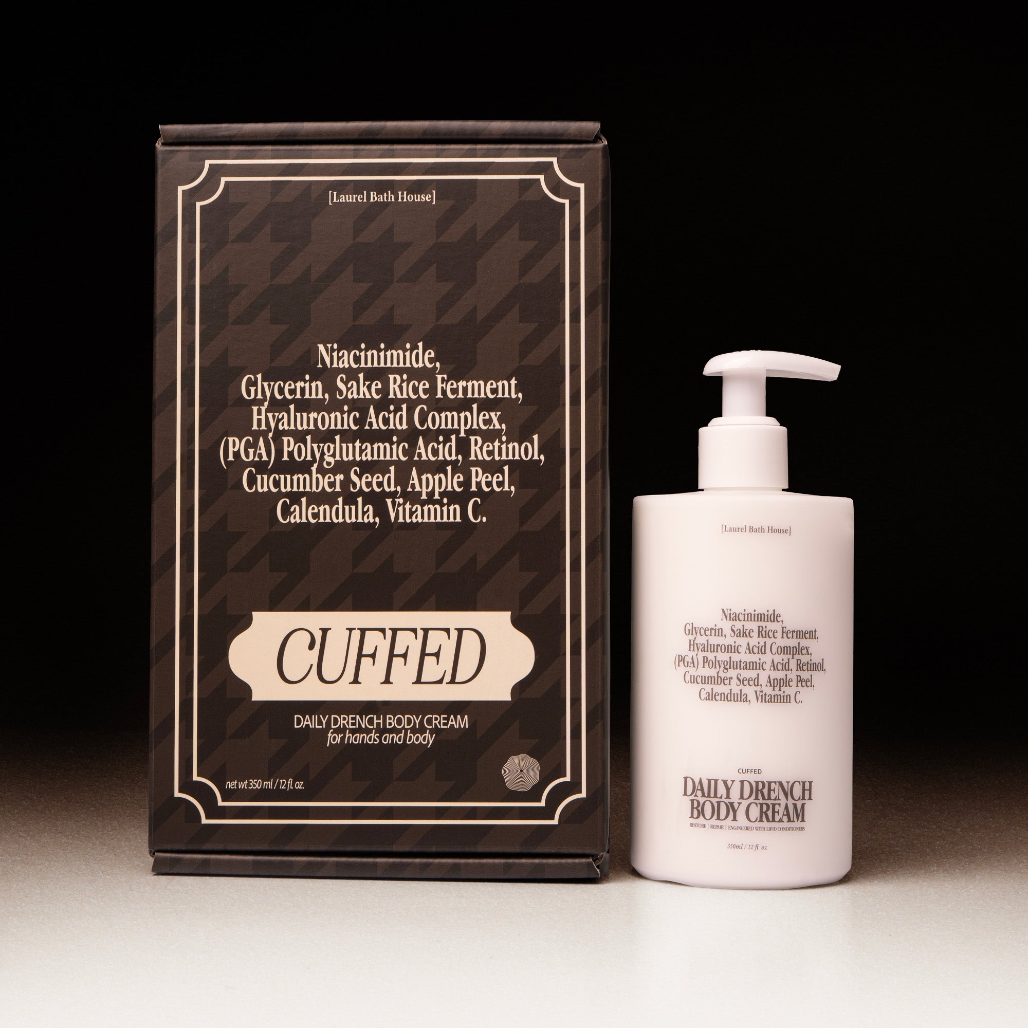Daily Drench Body Cream Cuffed by Laurel Bath House – leather, tobacco & raspberry scent
