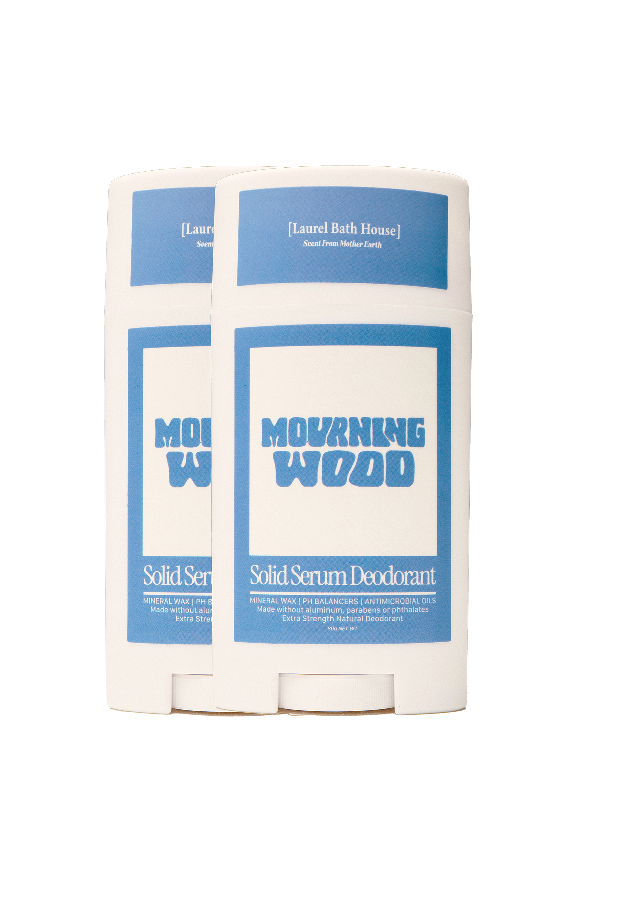 2-Pack Mourning Wood Deo by Laurel Bath House – oud, black rose & cedar scent
